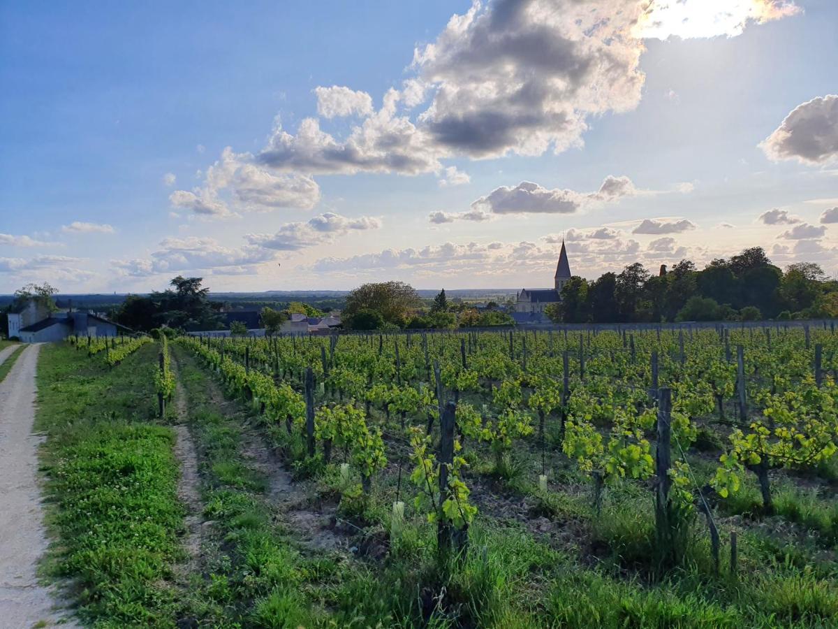 Le Gite Du Puits Aubert Breze Exteriör bild